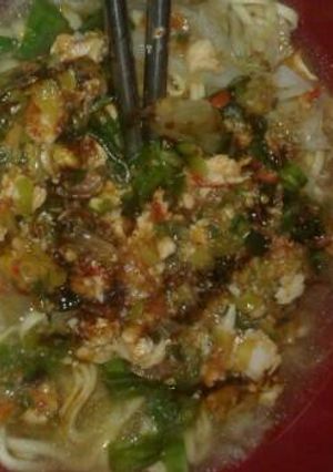 Foto resep Mie ayam anak kosan. 😉