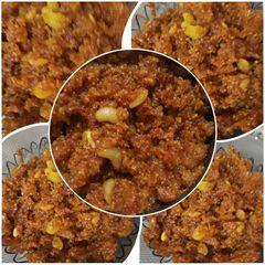 A picture of Gajar ka Halwa with fresh malai.