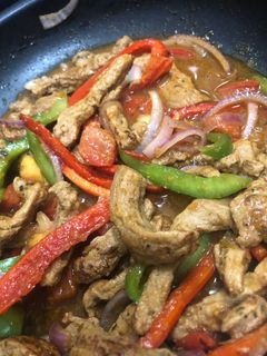 Una foto de Fajitas de cerdo