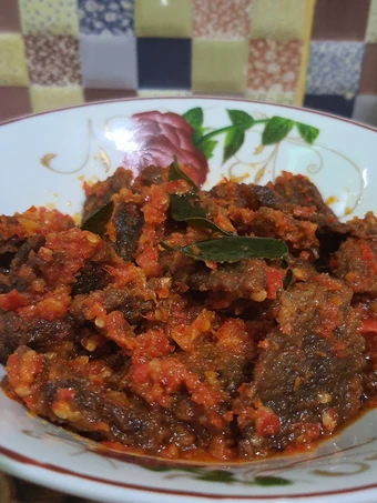 Cara Mudah Membuat Resep Dendeng sapi balado yang Uenak Anti Ribet, Mantap Sekali