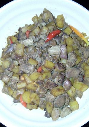 Foto resep Oseng hati dan kentang