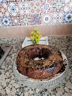 صورة لوصفة كيك الشوكولاته بالكريمة