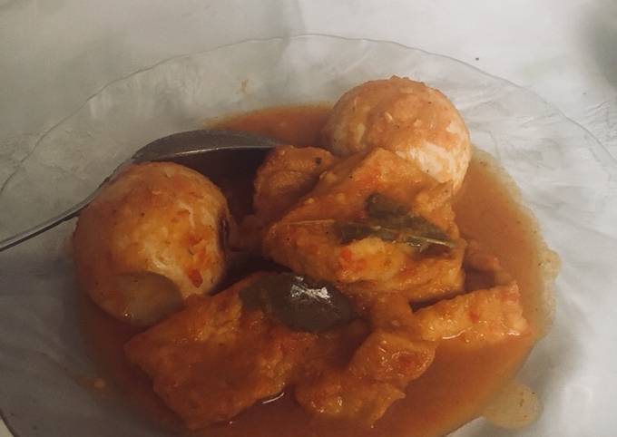 Anti Ribet, Bikin Tahu telur bebek balado/ bumbu bali Bunda Pasti Bisa