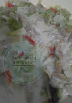 Foto resep Sawi santen tempe semangit