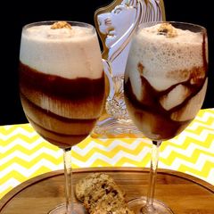 A picture of The Merlion Chocolate Shake.