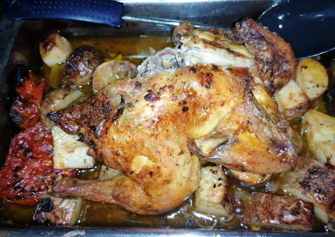 Pollo al horno mejor que el comprado al as Receta de Little Lizzard- Cookpad