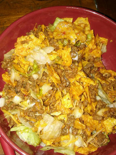A picture of Taco salad.