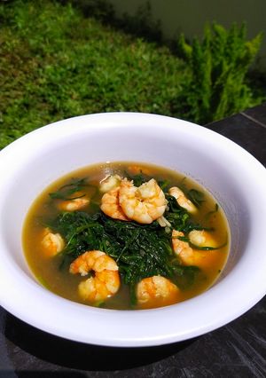 Foto resep Kangkung Kuah Udang