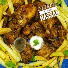 A picture of Steam chicken 🐔 broast.