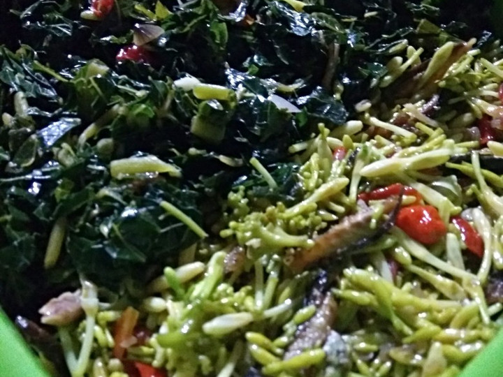 Resep Tumis Bunga pepaya + ikan pindang, Bisa Manjain Lidah