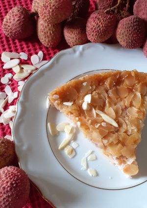 Une photo de Gâteau aux Litchis et aux Amandes