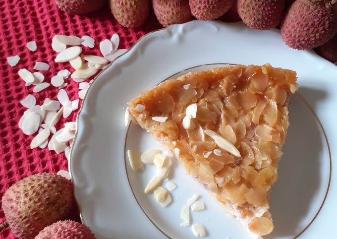 Gâteau aux Letchis et aux Amandes