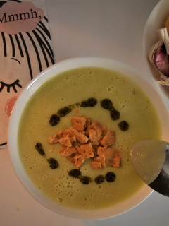Una foto de Crema de calabacín. Apta para personas con diabetes
