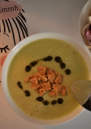 Una foto de Crema de calabacín. Apta para personas con diabetes