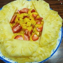 A picture of My simple fruit salad.