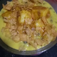 A picture of Kadhi cholay.