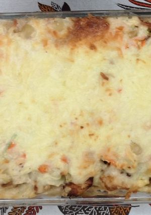 Une photo de Gratin poulet legumes