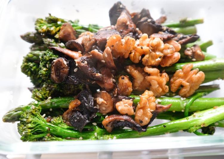 Simple Way to Make Award-winning Mixed Veggies with Mushroom and Walnut