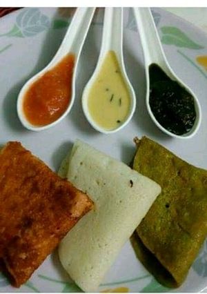 A picture of Triranga dosa.