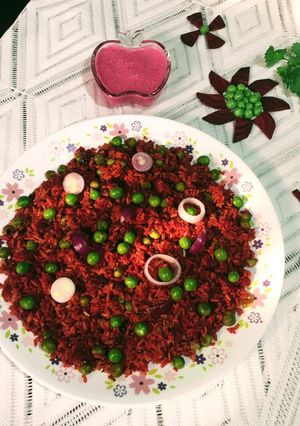 A picture of Beetroot Rice.