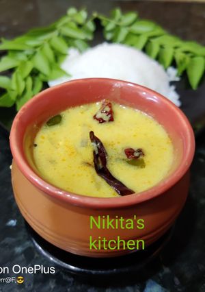 A picture of Garlic Bajra Khadi 🥣💞😋.