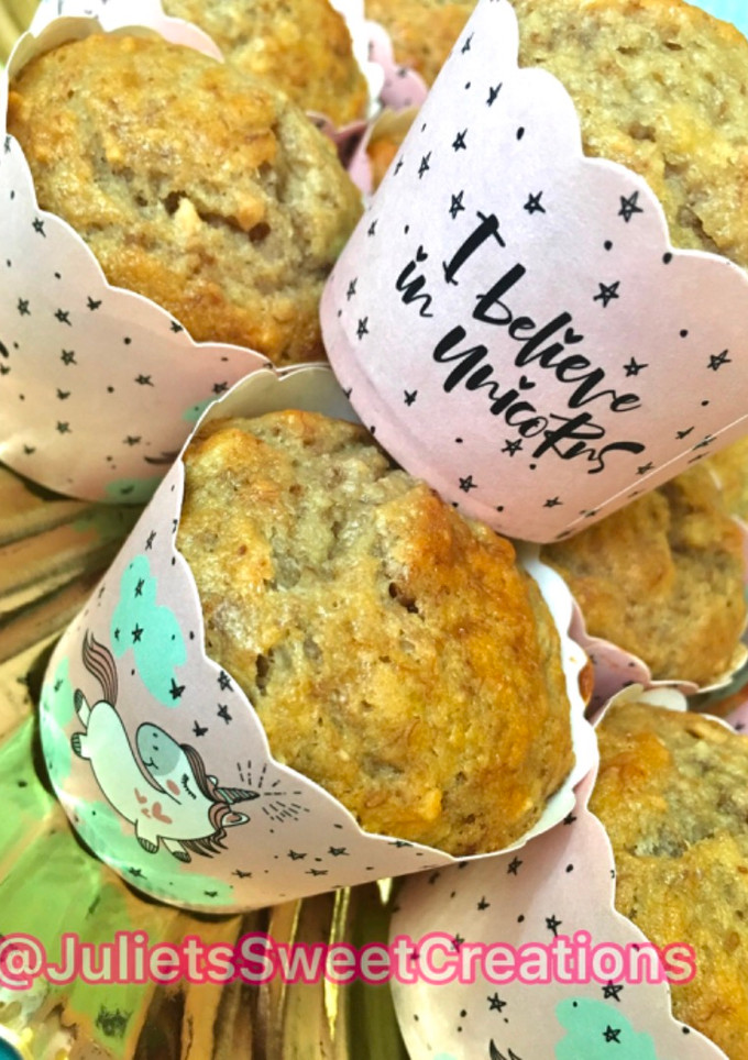 Una foto de Banana bread muffins🍌 - receta en licuadora