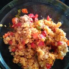 Una foto de Arroz con quinoa y verdura
