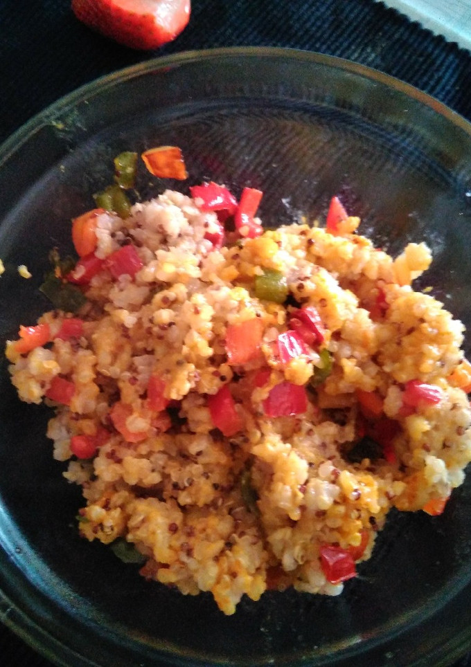 Una foto de Arroz con quinoa y verdura
