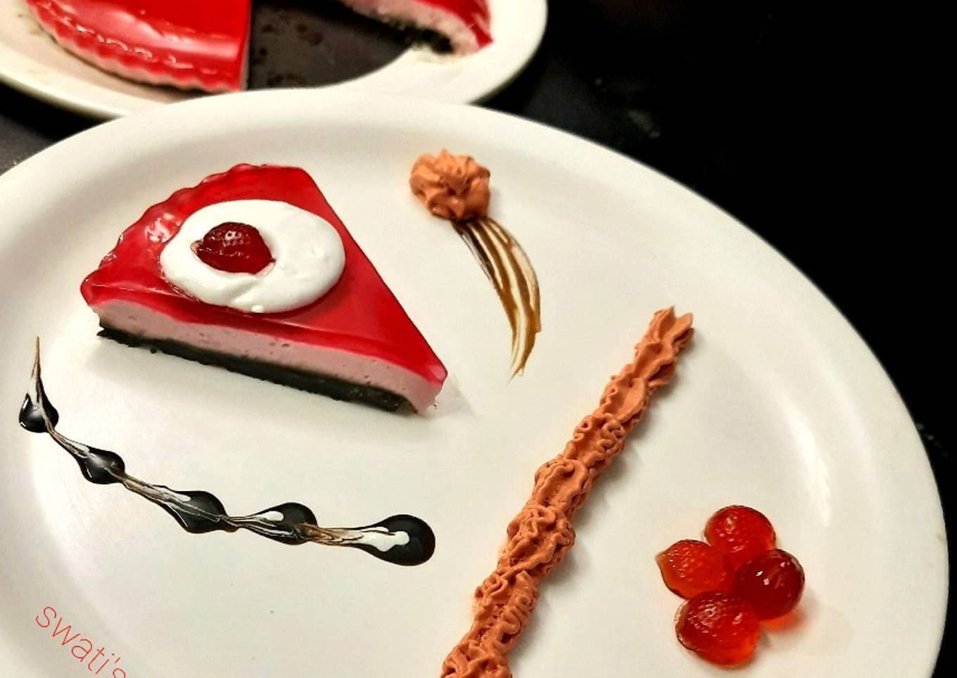 Strawberry Jello Mousse Cake