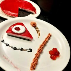 A picture of Strawberry Jello Mousse Cake.