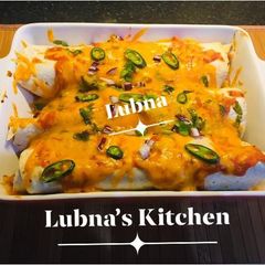 A picture of Veggie Bean Enchiladas:.