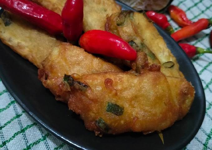 Tempe goreng daun bawang