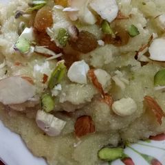 Milk sooji Sheera A picture of Milk sooji Sheera.