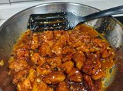 A picture of orange chicken