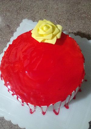عکسی از دستور کیک تولد با ژله بریلو