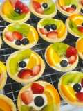 ทาร์ตผลไม้สด 🍓🍊🥝 ครีมโยเกิร์ต สูตรคลีน เปรี้ยว หวาน ชื่นใจ แค่มีหม้ออบก็ทำเองได้ ง่ายจัง 👍🏻
