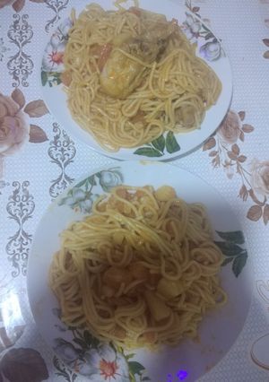 صورة لوصفة سباغيتي بالخضار