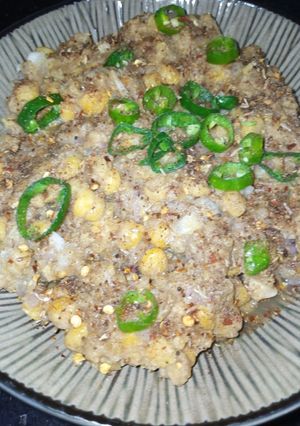 A picture of Kathiawari Chickpeas.