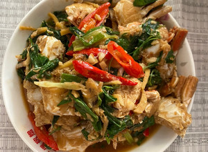 沙茶炒扁蟹 的食譜成品照片