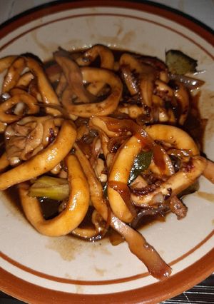 Foto resep Cumi saus teriyaki