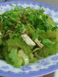 Hình của món Đậu khuôn xào mướp đắng!.
