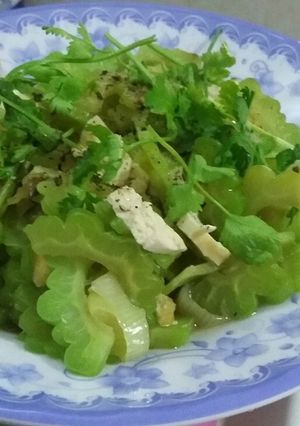 Hình của món Đậu khuôn xào mướp đắng!.