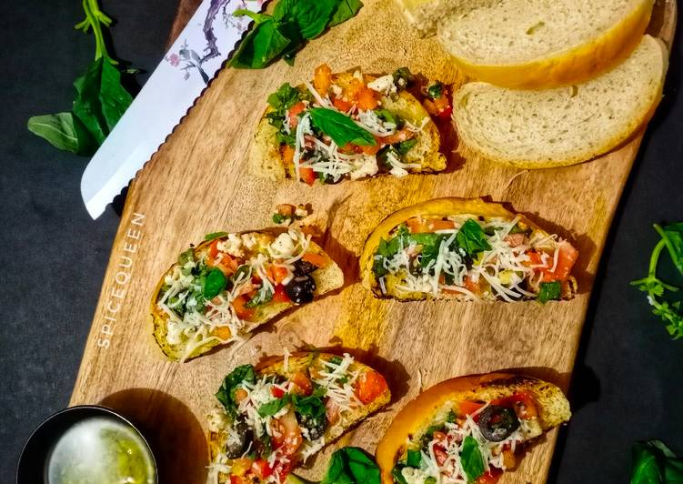 Basil Tomato Bruschetta