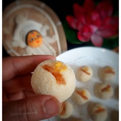 A picture of Lemon Kacha Golla/ Pranhara (with Candied Lemon Peels).