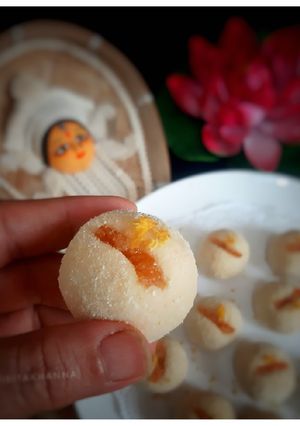 A picture of Lemon Kacha Golla/ Pranhara (with Candied Lemon Peels).