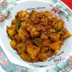 A picture of Spicy Potato Bhaji.