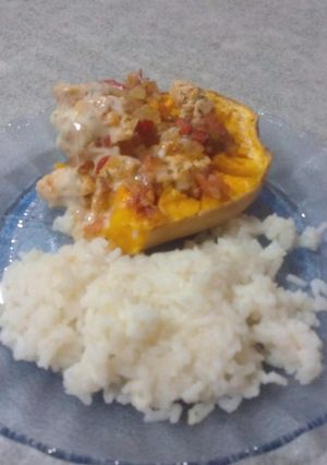 Una foto de Zapallito coreano relleno