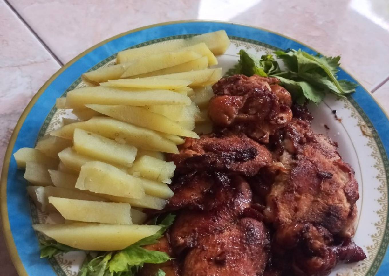 Ayam Panggang & Kentang