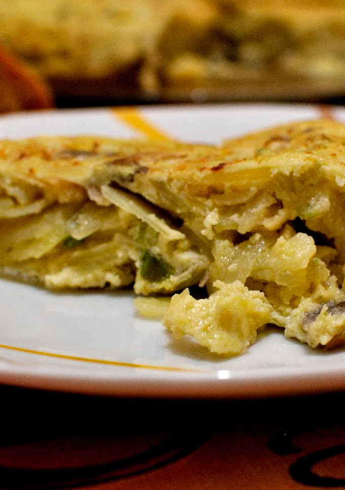 Una foto de Tortilla de patata con setas