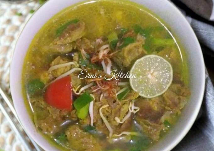 Resep Soto Daging Seger Kuah Bening Praktis Oleh Ernis Kitchen Rk